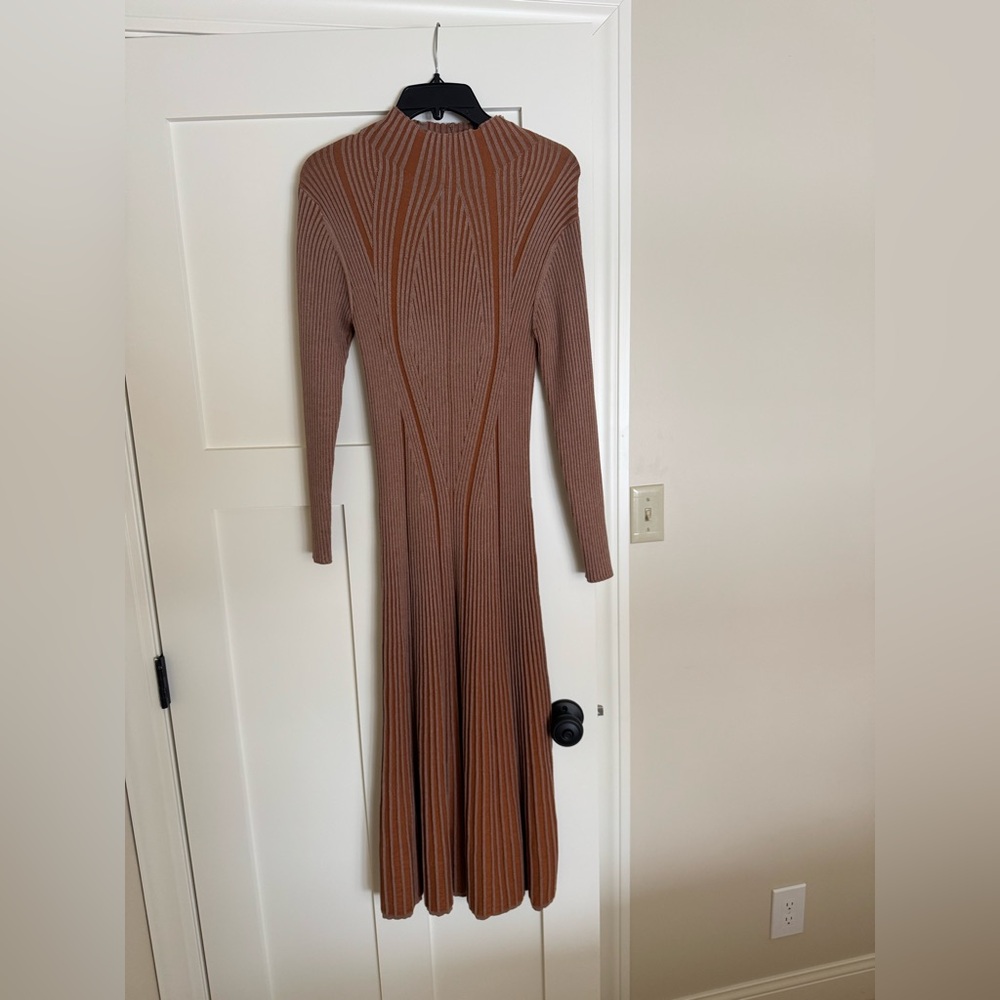 French Connection Mari Ribbed Long Sweater Dress